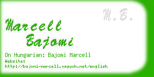 marcell bajomi business card